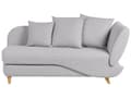 Miniatyrbillede 1 af 11: Chaiselong Lysegrå Hør Lyst Træben 2 Personers Blød Polstret Hjørnesofa Daybed med Opbevaring Stue Retro Rygpuder Tilbehør Inspiration