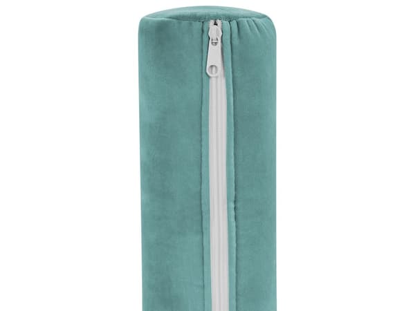 Chaiselong Blågrøn Velour Sorte Træben 2 Personers Blød Polstret Hjørnesofa Daybed med Opbevaring Stue Retro Rygpuder Tilbehør Inspiration