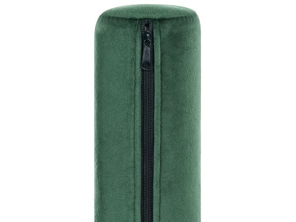 Chaiselong Mørkegrøn Velour Sorte Træben 2 Personers Blød Polstret Hjørnesofa Daybed med Opbevaring Stue Retro Rygpuder Tilbehør Inspiration