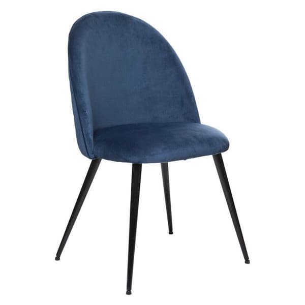 Set med 2 Atmosphera "Slano" sammetsstolar - Blå