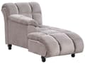 Miniatyrbillede 5 af 10: Chaiselong Taupe Velour Sorte Træben 2 Personers Blød Polstret Hjørnesofa Daybed med Ryglæn Stue Retro Tilbehør Inspiration