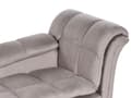 Miniatyrbillede 8 af 10: Chaiselong Taupe Velour Sorte Træben 2 Personers Blød Polstret Hjørnesofa Daybed med Ryglæn Stue Retro Tilbehør Inspiration