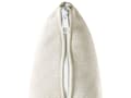 Miniatyrbillede 9 af 11: Lys beige velour chaiselong højre quiltet afrundede armlæn sorte ben retro traditionel stil