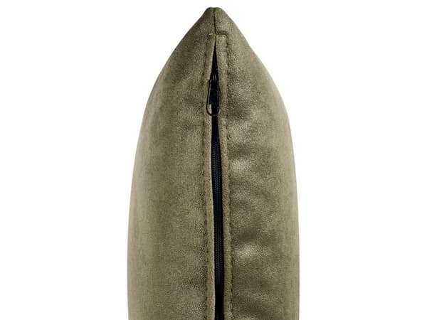 Chaiselong højre hånd grøn oliven velour sorte ben polstret liggestol tyk sædehynde moderne glamour stil