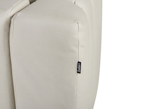 Divaani beige samettiverhoilu oikea mustat jalat tyyny moderni glamour tyyli