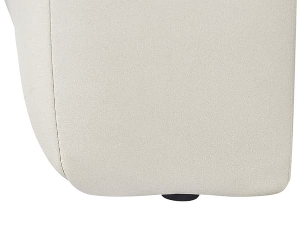 Vänstervänd Schäslong Off-White klädsel i sammet Svarta ben Sittdyna Modern Glam Design
