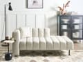 Miniatyrbild 2 av 11: Vänstervänd Schäslong Off-White klädsel i sammet Svarta ben Sittdyna Modern Glam Design