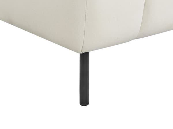 Högervänd Schäslong Beige klädsel i sammet Svarta ben Sittdyna Modern Glam Design