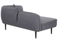 Miniatyrbild 7 av 11: Schäslong Mörkgrå Boucle-tyg Metallben Höger med kudde Modern design