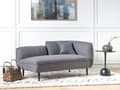 Miniatyrbild 2 av 11: Schäslong Mörkgrå Boucle-tyg Metallben Höger med kudde Modern design
