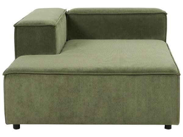 2-personers grøn divan i fløjlspolstring rektangulær modulær moderne stil