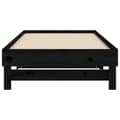 Miniatyrbillede 9 af 10: daybed med udtræk 2x(90x190) cm massivt fyrretræ sort