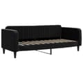 Miniatyrbillede 3 af 10: daybed med madras 80x200 cm velour sort
