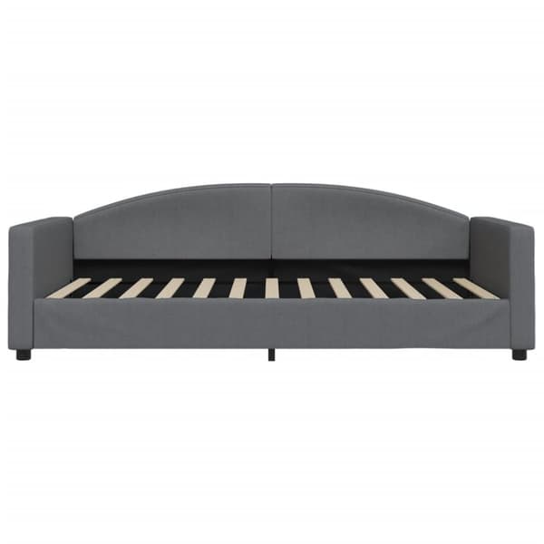 daybed med madras 100x200 cm stof mørkegrå