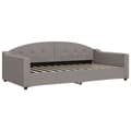 Miniatyrbillede 3 af 10: daybed med madras 100x200 cm stof gråbrun