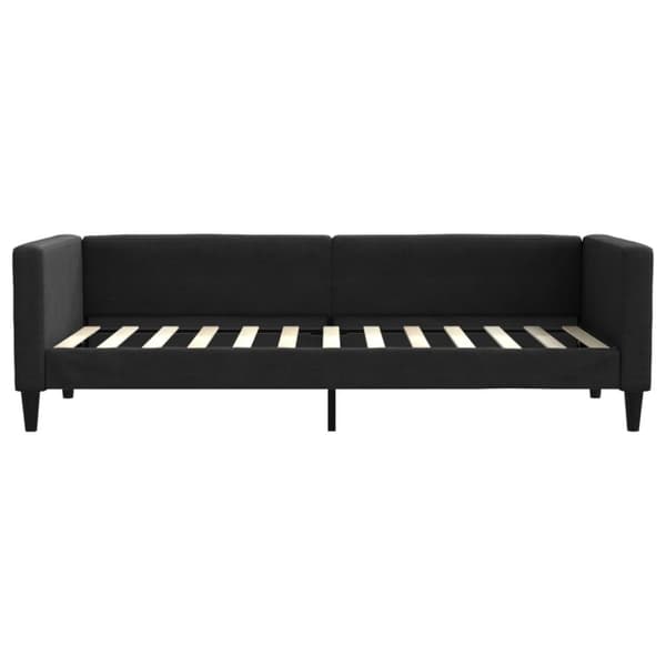 Dagbädd med madrass svart 80x200 cm tyg