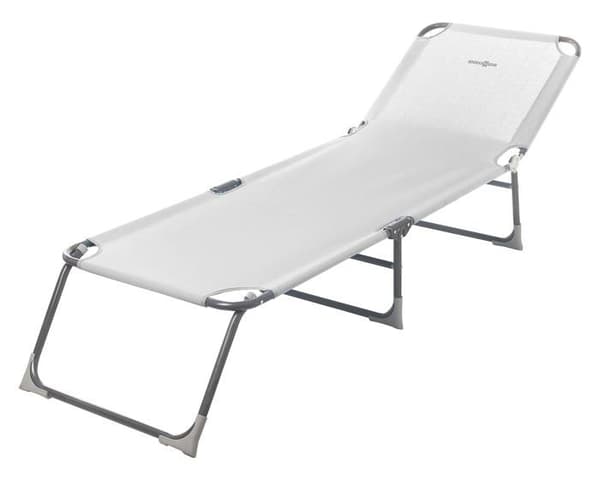 Brunner Bahia solstol, resistent struktur, bekväm och lätt, strandstol (Azur)