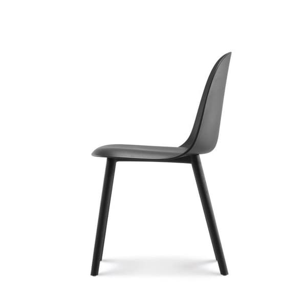 KOSMI - MILO svart designmatsalsstol i harts