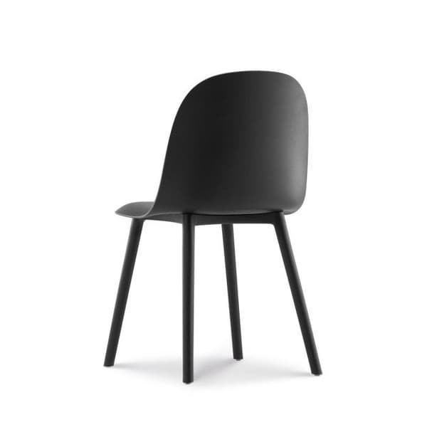 KOSMI - MILO svart designmatsalsstol i harts