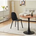 Miniatyrbild 6 av 6: KOSMI - MILO svart designmatsalsstol i harts
