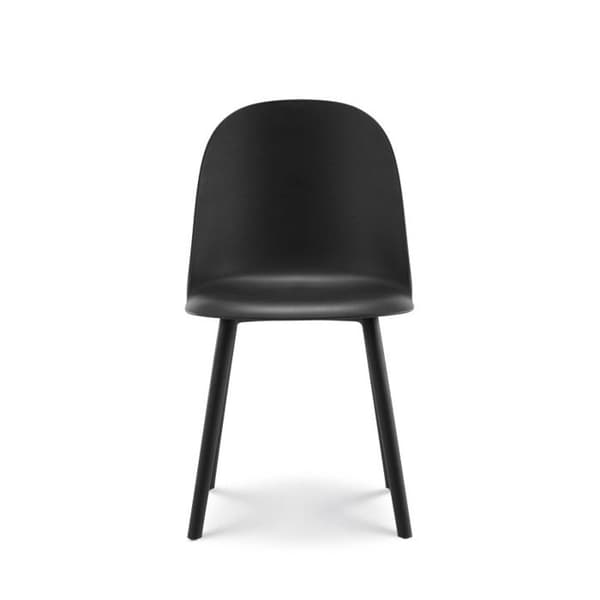 KOSMI - MILO svart designmatsalsstol i harts