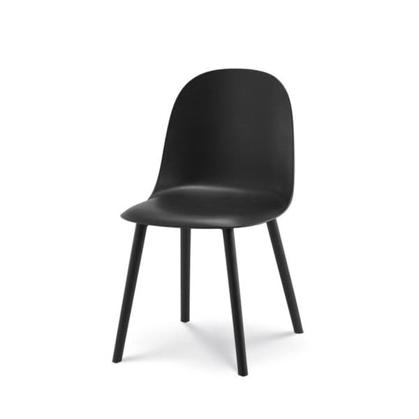 KOSMI - MILO svart designmatsalsstol i harts
