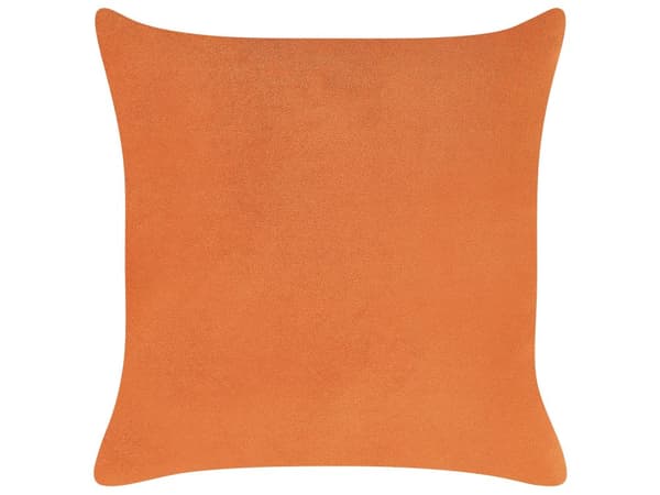 Schäslong Orange Sammet 2 Sittplatser Högervänd Med Dyna Retro Minimalistisk Vardagsrum