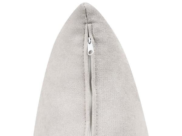 Schäslong Ljusgrå Tyg 2 Sittplatser Högervänd Med Dyna Retro Minimalistisk Vardagsrum