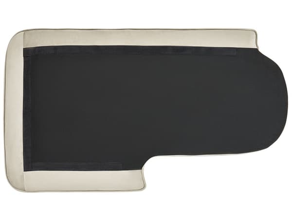 Schäslong Beige klädsel Sammet Svarta metallben Höger Modern Design Vardagsrumsmöbler