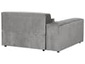 Miniatyrbillede 5 af 8: Chaiselong Grå Polyester Daybed med Ryglæn Gæsteseng Multifunktionel Chaise Højrevendt Sofa Moderne til Stuen