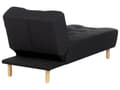 Miniatyrbillede 6 af 9: Chaiselong Sort Polyester Daybed med Justerbart Ryglæn Gæsteseng Multifunktionel Chaise Sofa Moderne til Stuen