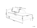 Miniatyrbillede 3 af 11: Chaiselong Lyserød Boucle Daybed med Ryglæn Gæsteseng Multifunktionel Chaise Højrevendt Sofa Moderne til Stuen