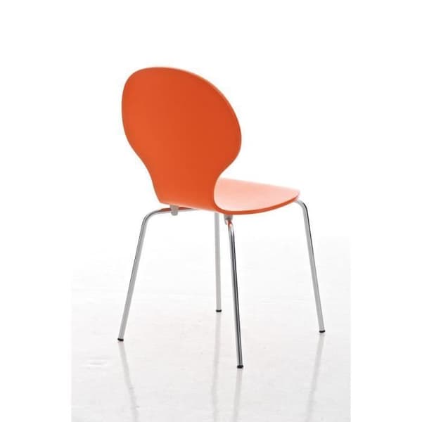 CLP Set med 4 robusta DIEGO stapelbara stolar, med träsits, ergonomiskt utformad sits, lätt underhåll, 10 färger tillgängliga...