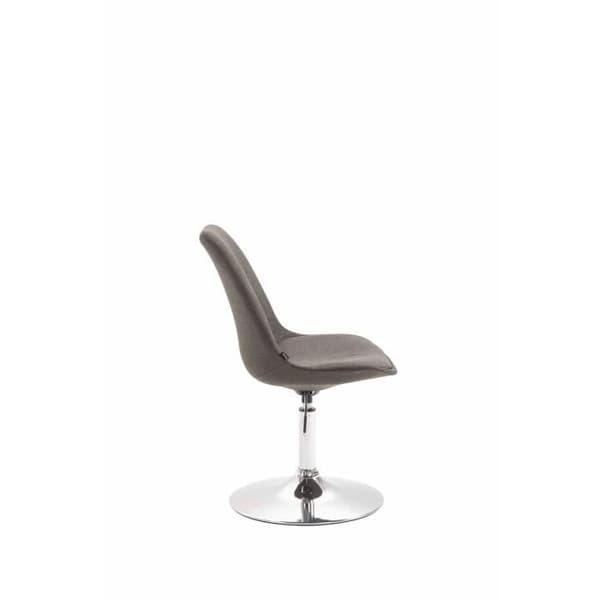 Matsalsstol i Maverick-tyg - Mörkgrå - Modern design - Bekväm - Justerbar i höjdled