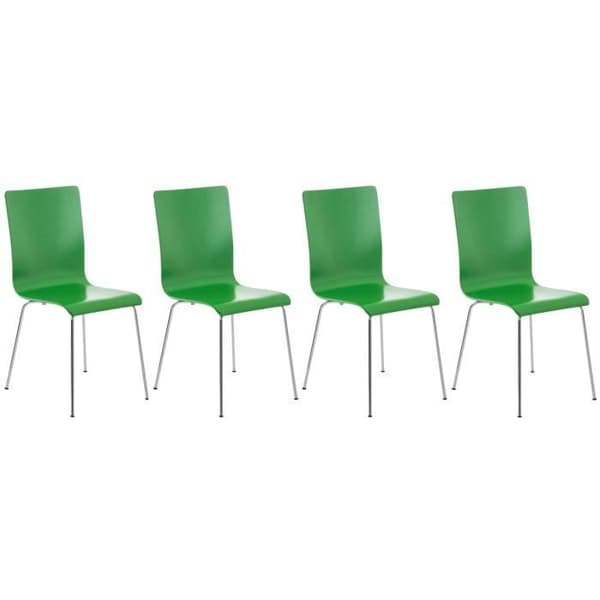 Set med 4 Pepe besöksstolar i trä - CLP - Grön - Inredning - Modern - Design