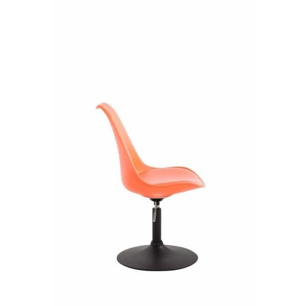 Maverick Dining Room Stol - CLP - Orange-Svart - Bekväm - Modern design - Justerbar i höjdled