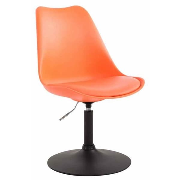 Maverick Dining Room Stol - CLP - Orange-Svart - Bekväm - Modern design - Justerbar i höjdled