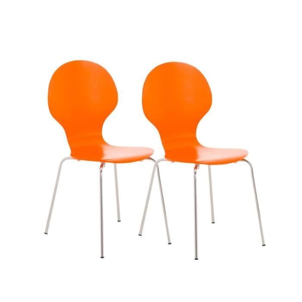 CLP Set med 2 robusta DIEGO stapelbara stolar, med träsits, ergonomiskt utformad sits, lätt underhåll, 10 färger tillgängliga...