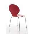 Miniatyrbild 4 av 4: DIEGO robusta staplingsstolar - CLP - Set om 4 - Träsits - Ergonomisk - Röd