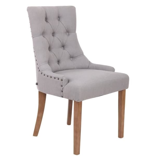 Matsalsstol - CLP - Aberdeen - Tyg - Grå - Med armstöd - Elegant design