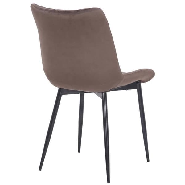 Rahden Velvet Dining Chair - CLP - Modern - Brun