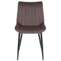 Miniatyrbild 2 av 4: Rahden Velvet Dining Chair - CLP - Modern - Brun