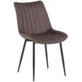 Miniatyrbild 1 av 4: Rahden Velvet Dining Chair - CLP - Modern - Brun