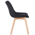 Miniatyrbild 3 av 4: Passaic Velvet Dining Chair - CLP - Svart - Massivt trä - Inomhus