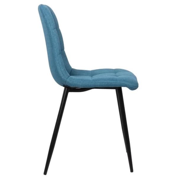 Set med 2 Tilde matsalsstolar - CLP - Blå - Metall - Bekväm och design