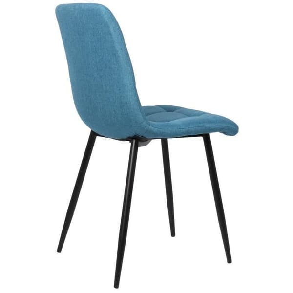 Set med 2 Tilde matsalsstolar - CLP - Blå - Metall - Bekväm och design