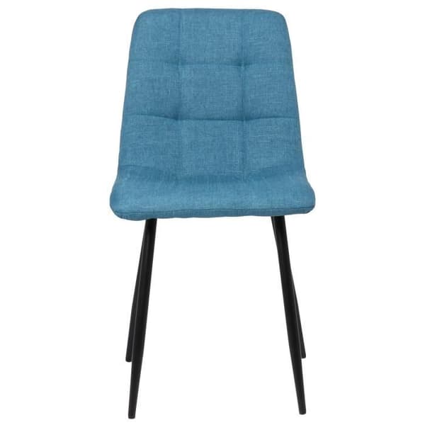 Set med 2 Tilde matsalsstolar - CLP - Blå - Metall - Bekväm och design