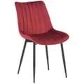 Miniatyrbild 1 av 4: Rahden Velvet Dining Chair - CLP - Röd - 1 sits - Metall - Skandinavisk - Modern