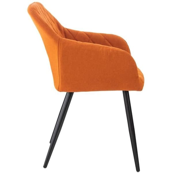 Shila matsalsstol - CLP - Retrodesign - Tyg - Metall - Orange