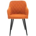 Miniatyrbild 2 av 4: Shila matsalsstol - CLP - Retrodesign - Tyg - Metall - Orange